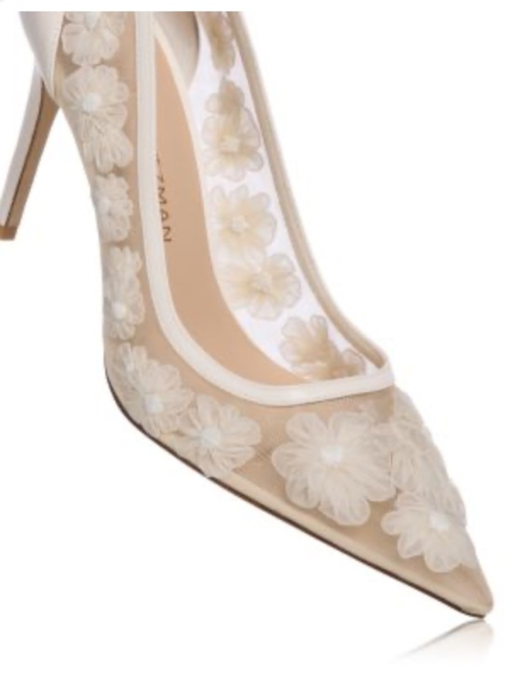 Stuart Weitzman Stuart Power 100 Pumps in white/cream